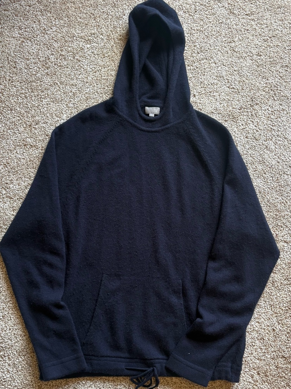 TSE 100% Cashmere Scuba Hoodie Sweater Size L